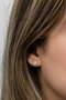 Heliophilia Silver Pendientes de Plata de Ley 925 con Oro Rosa y Circón